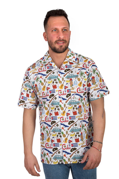 The HAVANA Men's Cuba Print Shirt