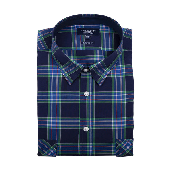 Men's Navy Check Shirt