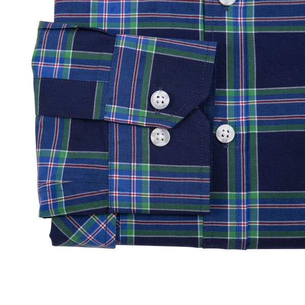 The EDINBURGH Men's Navy Check Shirt