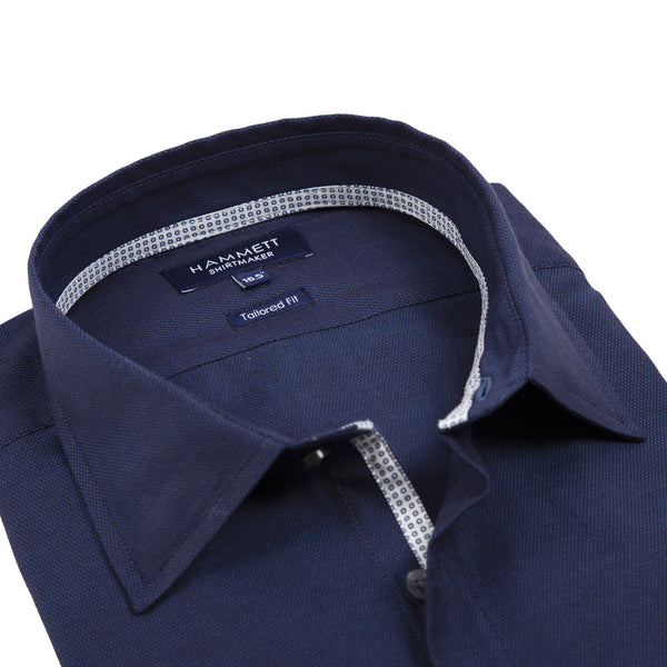 The AMSTERDAM - Men's Indigo Textured Shirt