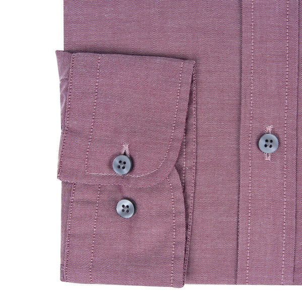 Wine Oxford Weave Men's Shirt