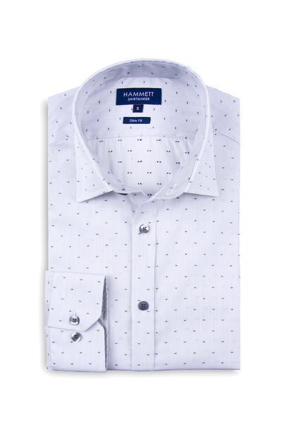 Fine Stripe White Shirt for men  