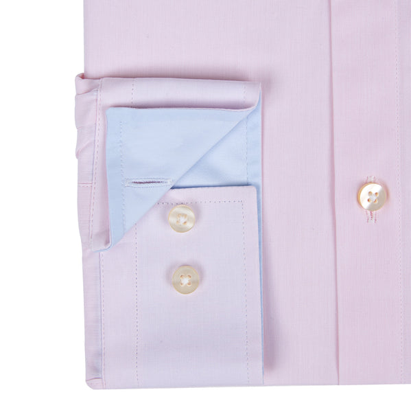 Pink Fine Poplin shirt with pocket