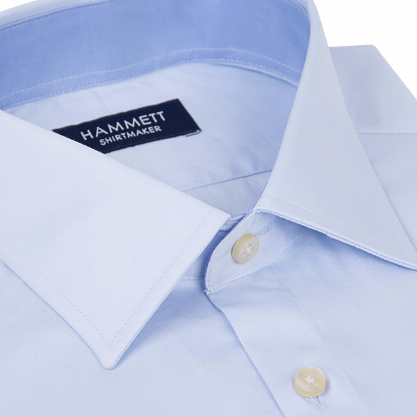 Pale Blue Fine Twill Formal Men's Shirt