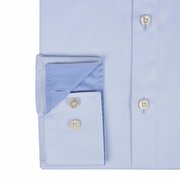 Pale Blue Fine Twill Formal Men's Shirt