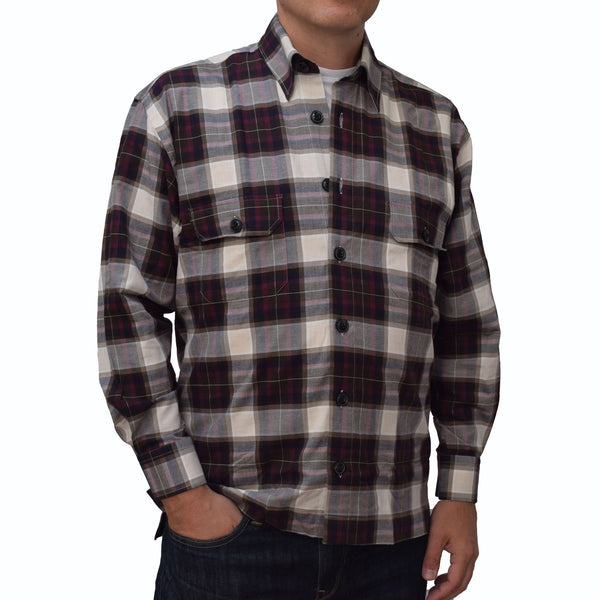 Multi Colour Twill Check Men's Overshirt